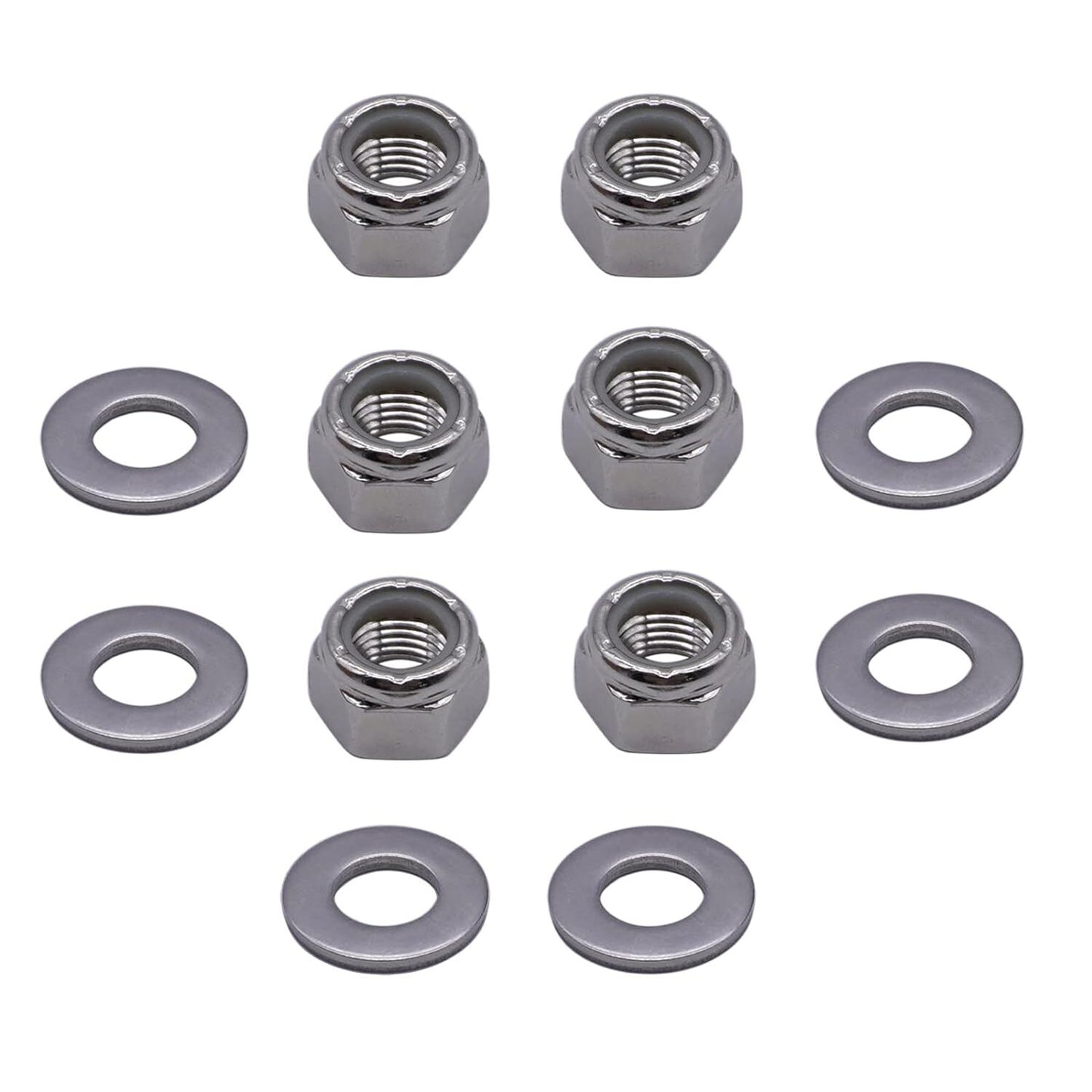 6 Packs Nut & Washer Kit for Mercury (Fits Various Models)