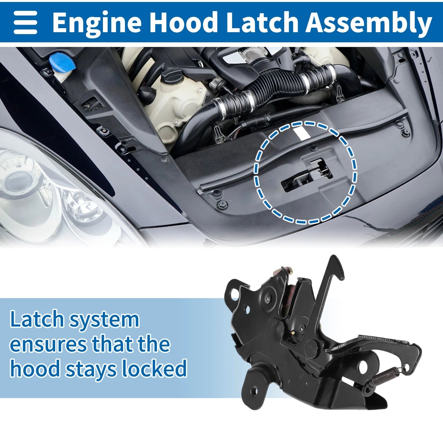 Hood Latch Assembly for Toyota 4Runner (1991–1995) No. 5351035050 1 Pc