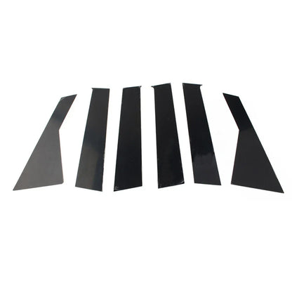 6 x Car Door Window Pillar Post Trims for Dodge Journey (2009-2020)