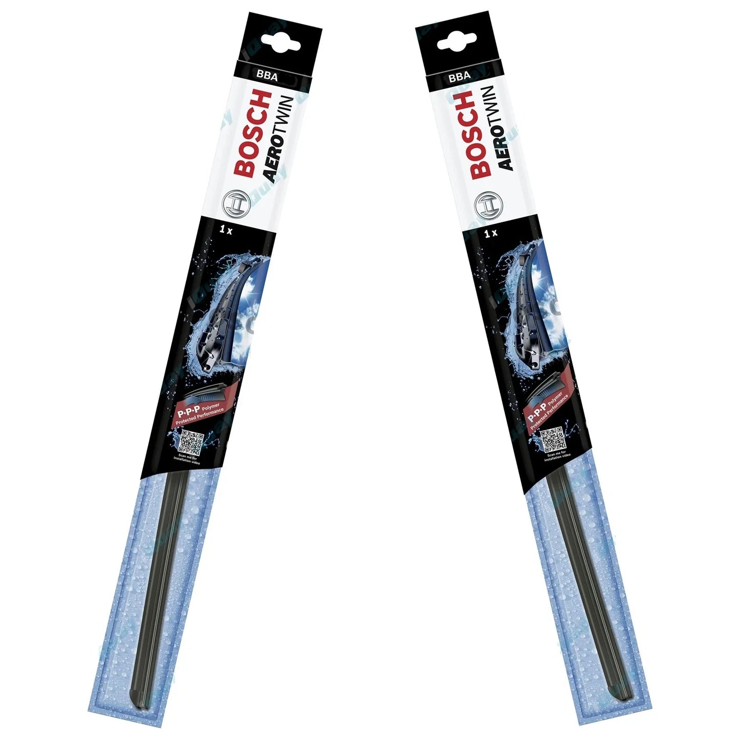 Front Pair Bosch Aerotwin Wiper Blades Set for Holden HG HK HT 1968~1971