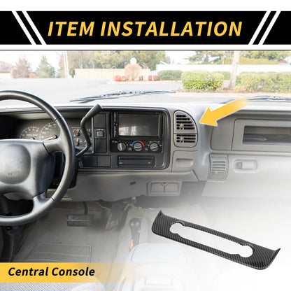 Carbon Fiber Pattern Navigation Adjustment Button Panel for Ford Maverick (2022–2024)