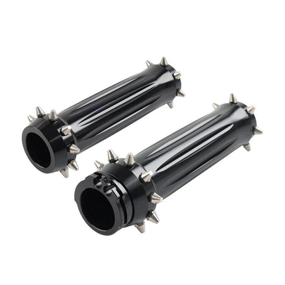1'' Spikes Motorcycle Hand Grips for Harley Touring Dyna Softail