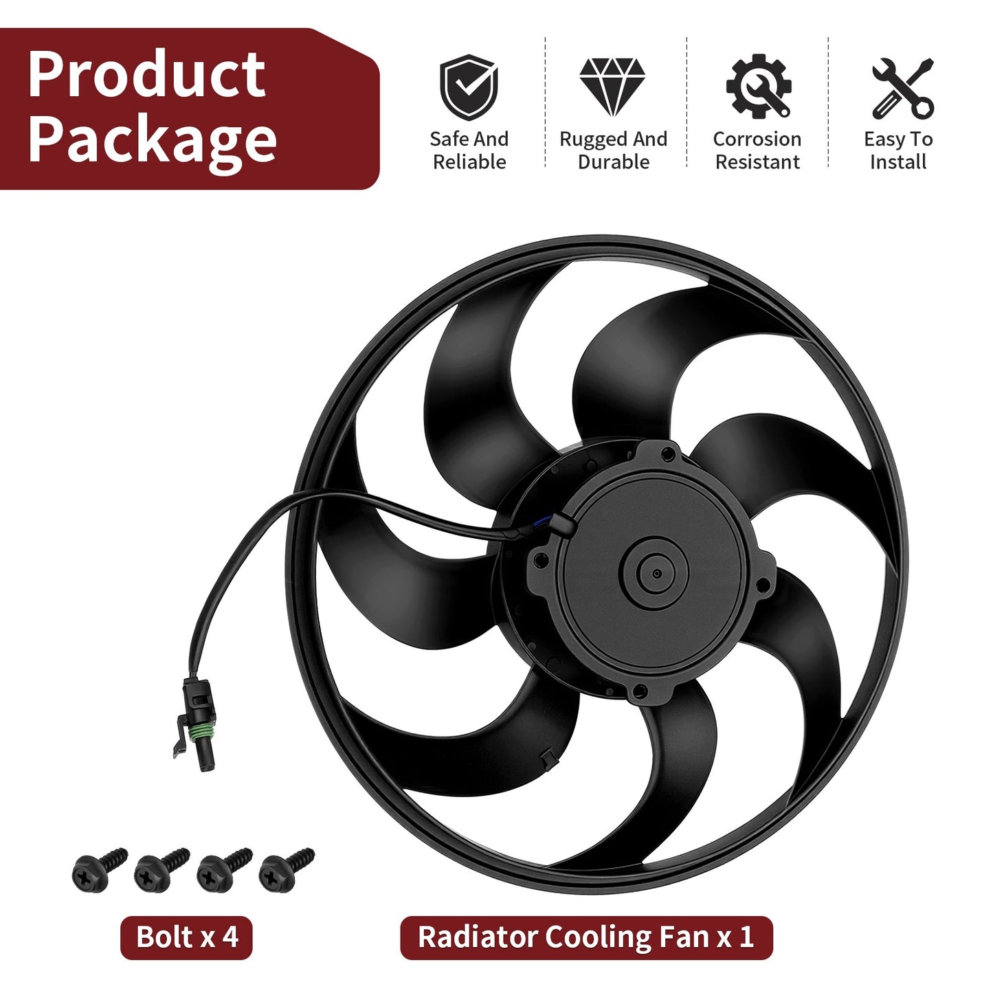 Radiator Cooling Fan for Can Am Maverick X3 Turbo (2018)