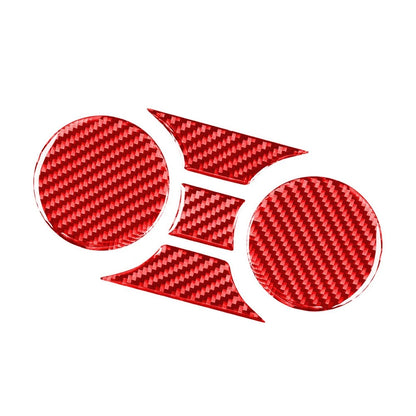 Red Carbon Central Control Cup Holder Panel Trim for Toyota Tundra (2014–2021)