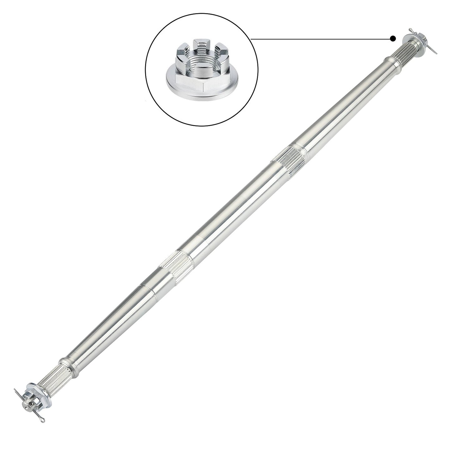 Rear Axle Shaft with Nut Pin Kit for Polaris Trail Blazer 330 (2008–2013)