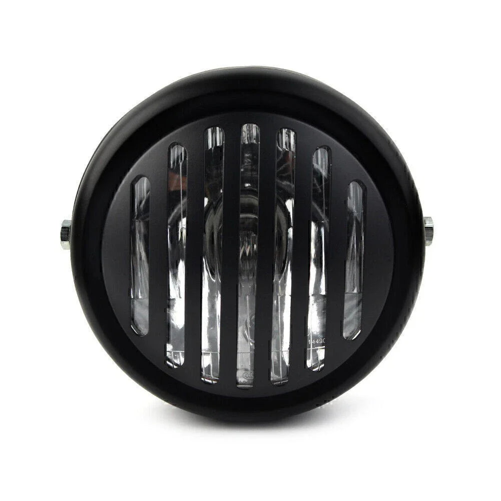 6.5" Round Scalloped Finned Headlight for Harley Sportster
