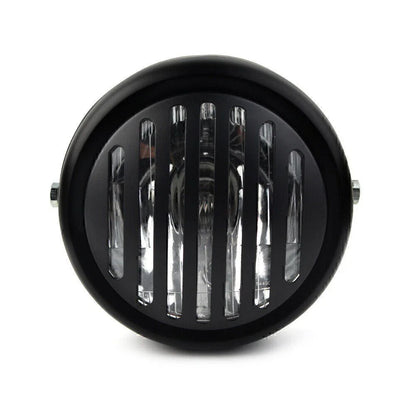 6.5" Round Scalloped Finned Headlight for Harley Sportster