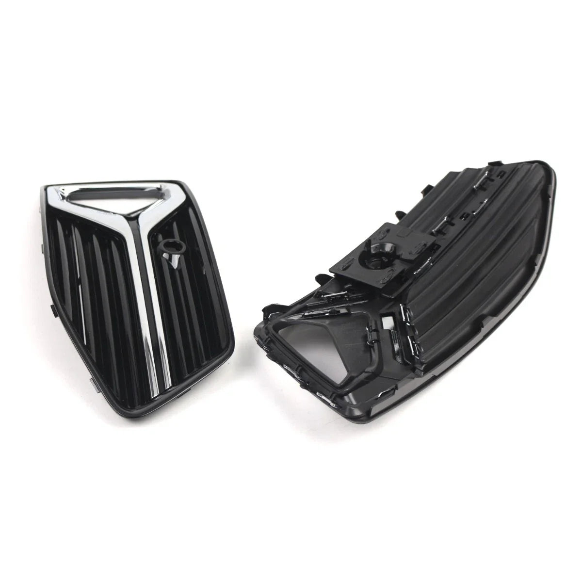 Front Bumper Fog Light Grill Covers for Audi A6 C8 (2019–2023)