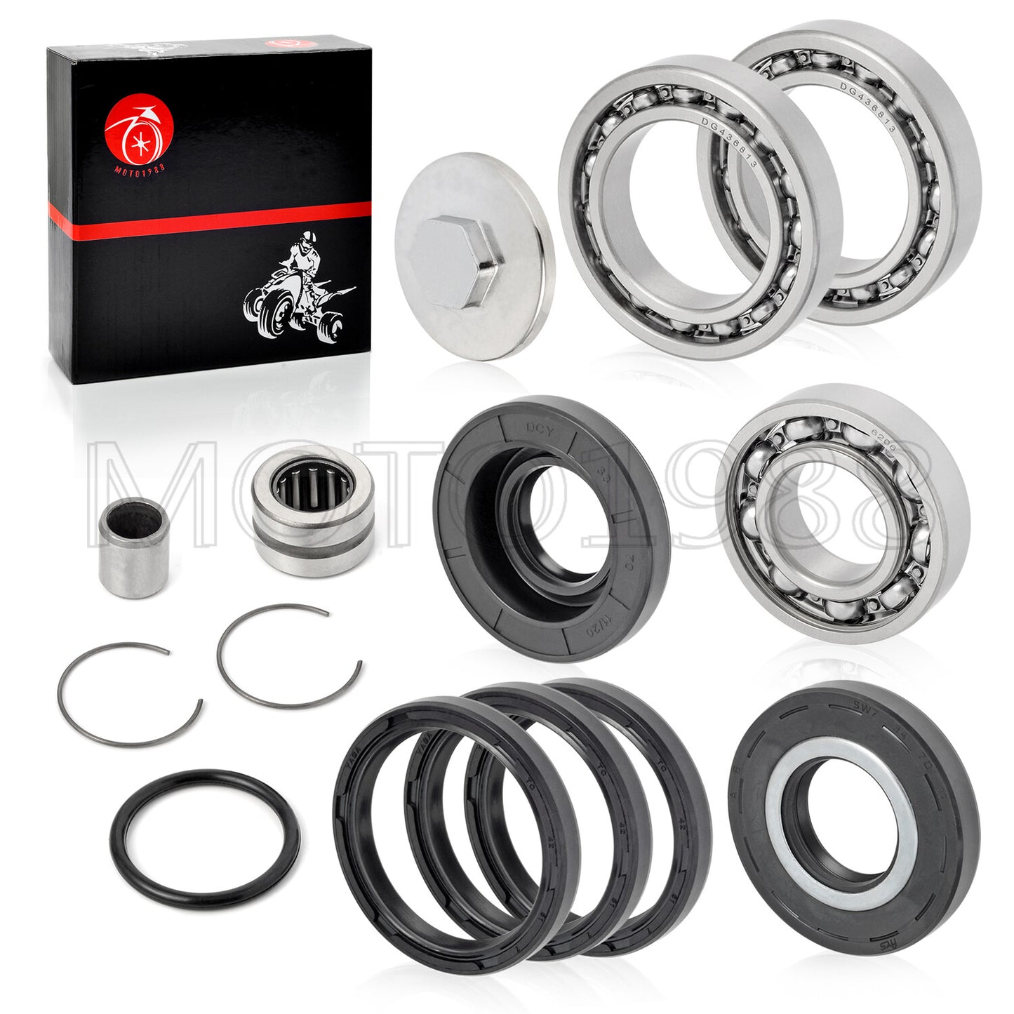 Rear Differential Bearing Seal Kit for Honda TRX250TE TRX250TM (1997–2020)