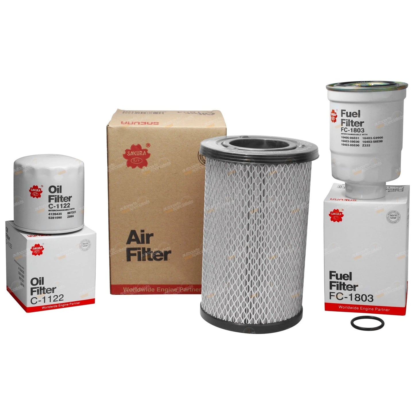 Oil Air Fuel Filter Service Kit for Nissan Navara D22 (2002–2016)