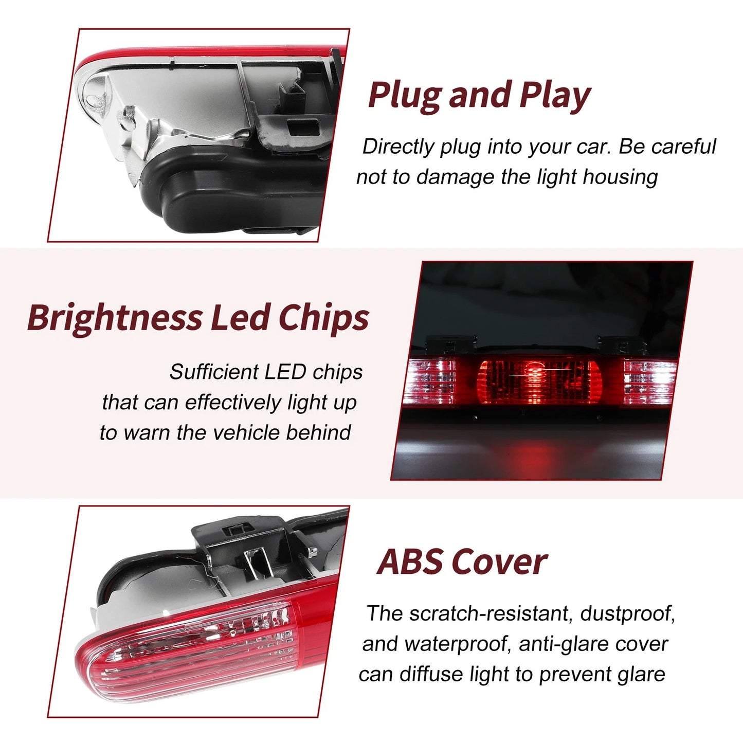 LED Third Brake Light for Mini Cooper R56 R57 R58 (2007–2015) 63247255925
