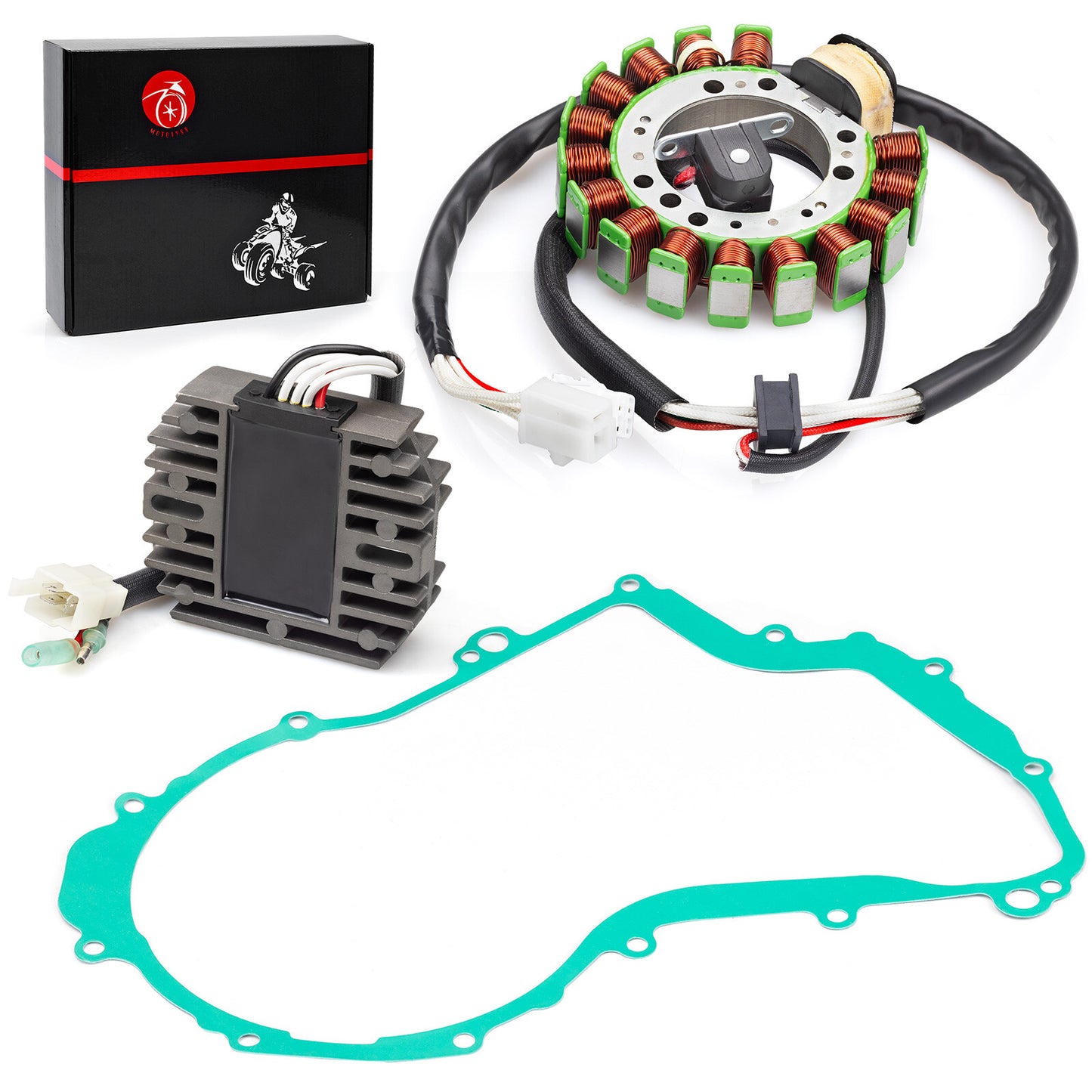 Magneto Stator and Voltage Rectifier for Yamaha Big Bear 350 (1999)