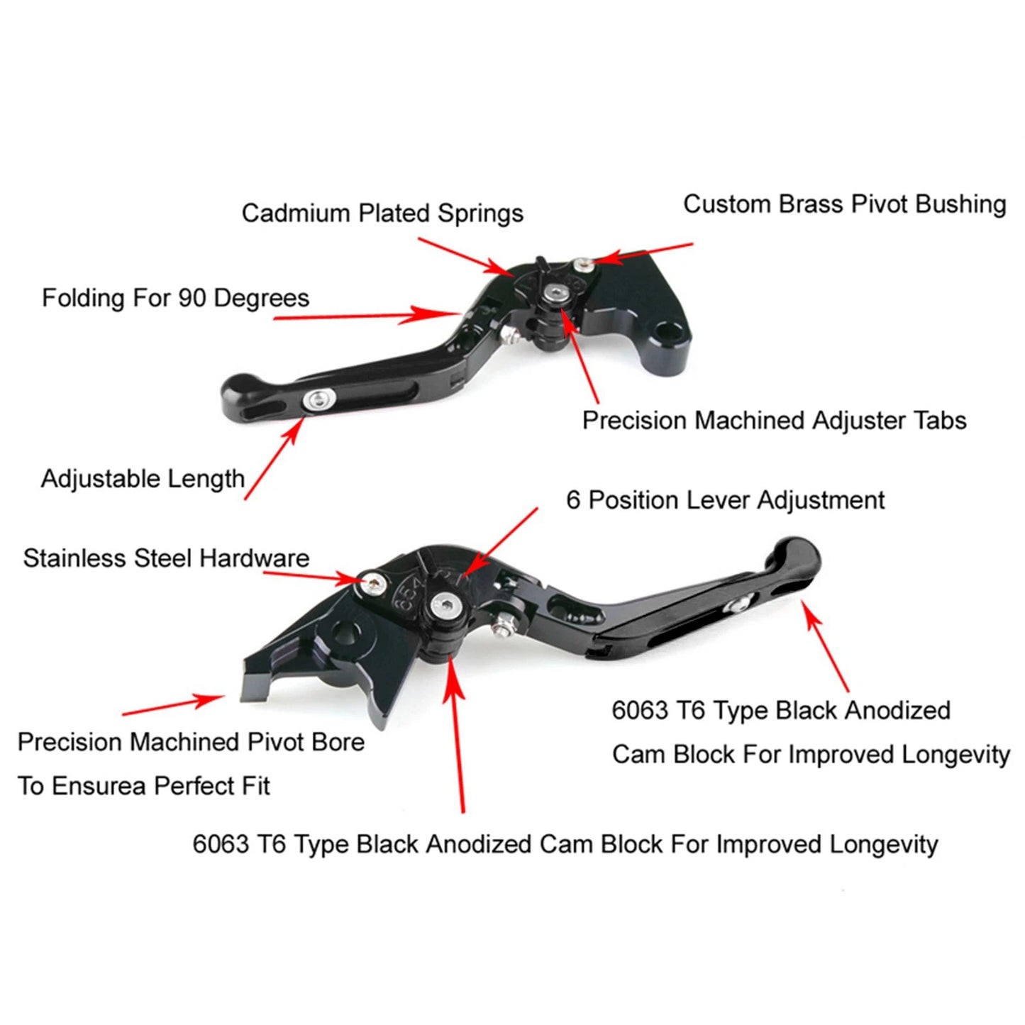Adjustable Brake Clutch Levers for CFMOTO 800NK (2023)