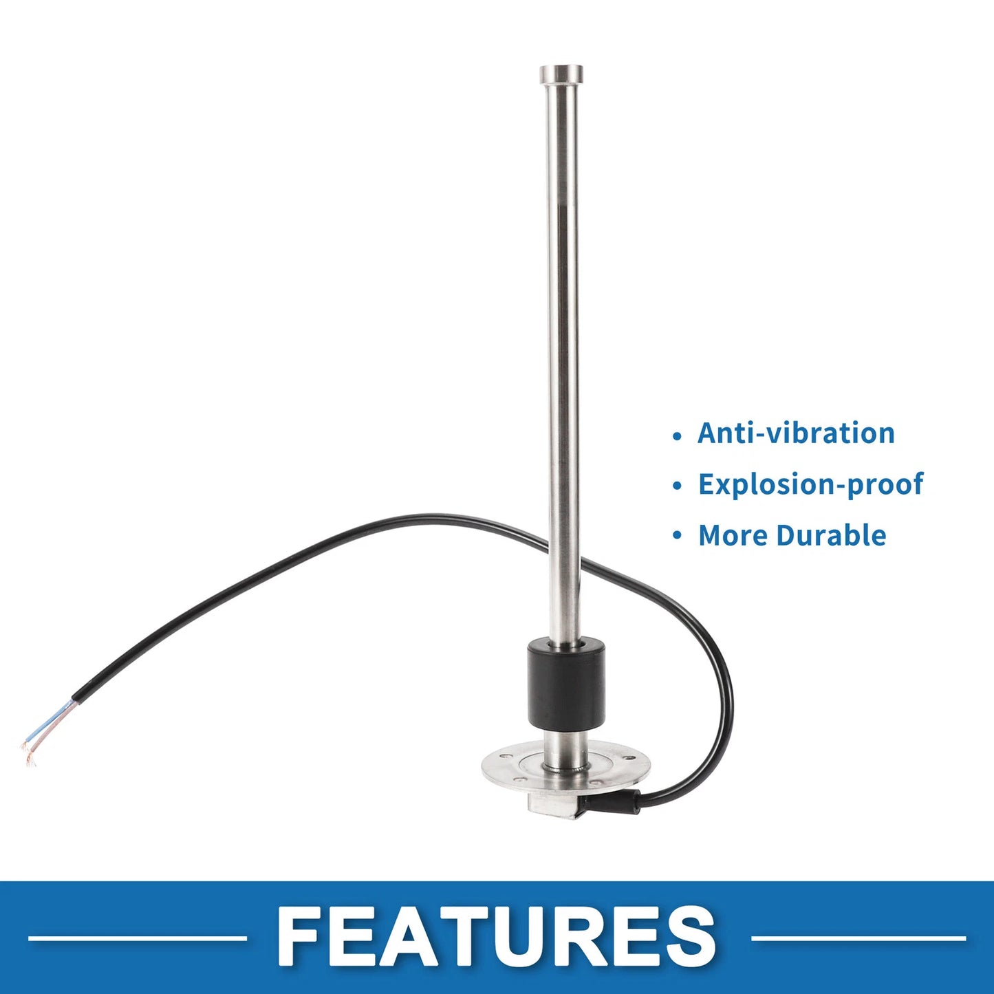 Fuel Sending Unit and Gauge Kit 240-33 Ohm for Boat Car Vehicle (275mm)
