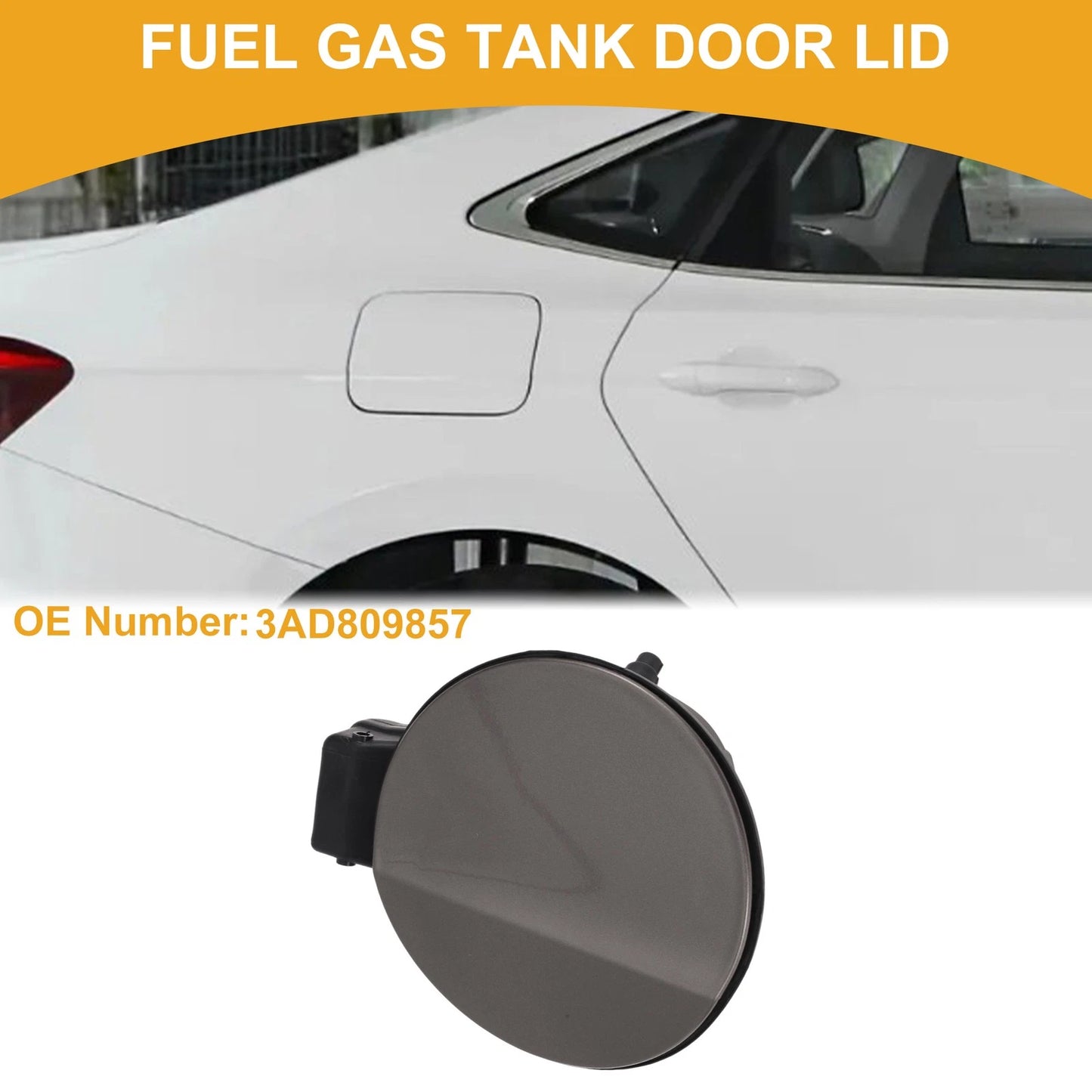 Fuel Tank Door Cap for Volkswagen Magotan (2015–2023) Bolt Type 3AD809857 Dark Gold Tone