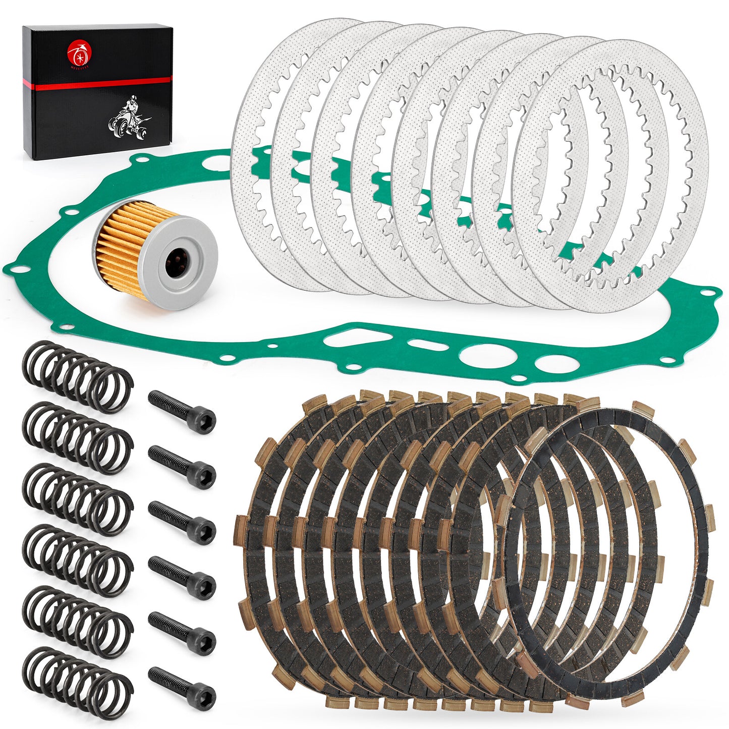 Clutch Friction Plates & Gasket Kit for Suzuki QuadSport Z400 (2003–2008)