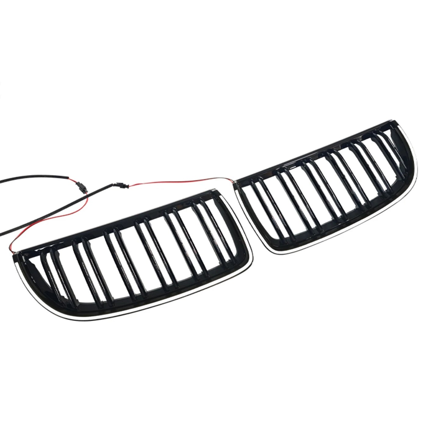 Front Grille for BMW 3 Series E90 320i (2004–2007) Black Double Slats