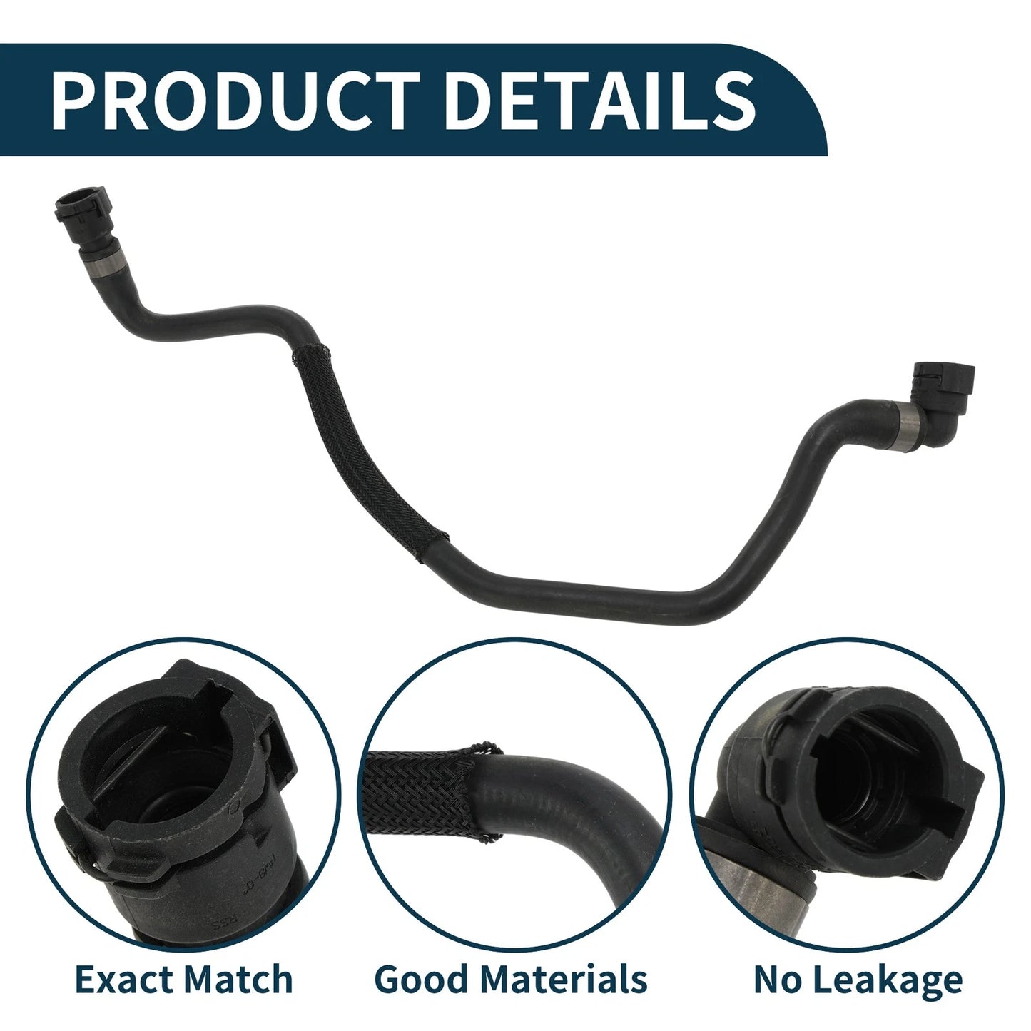 Radiator Hose for BMW F02 Series 760Li (2010–2015) No. 17127591091