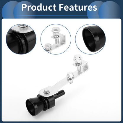 Turbo Sound Exhaust Muffler Pipe Whistle for Universal Fit (1 Set)