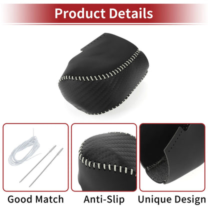 1 Pc Gear Shift Knob Cover for Honda HR-V (2023–2024) Black Carbon Fiber
