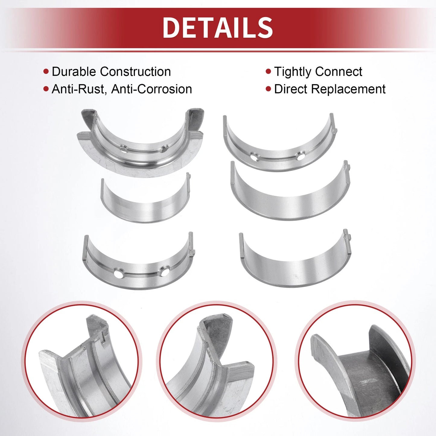 Main Bearing and Connecting Rod Bearing Kit No. 11217581009 for BMW 125i (2006–2013)