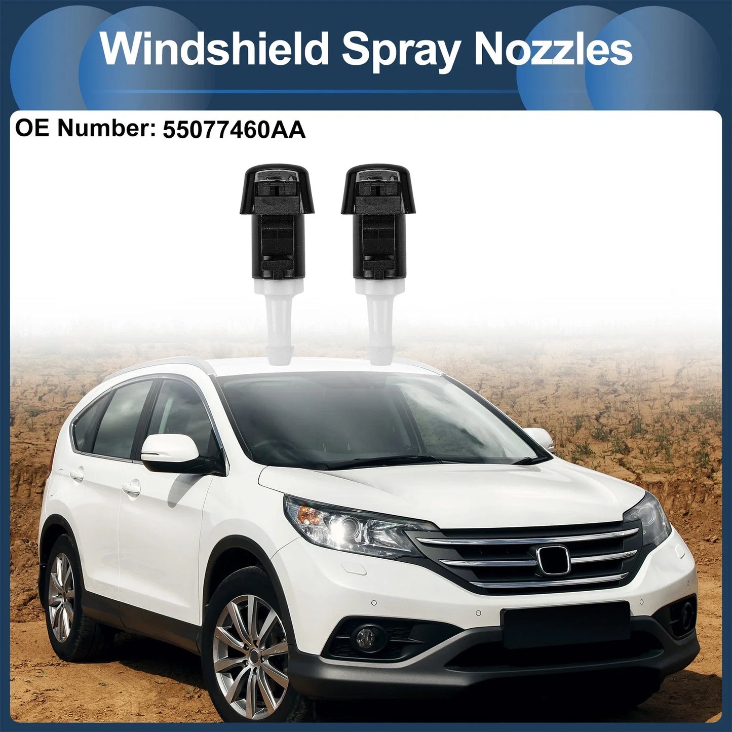 Windshield Washer Nozzle & Fluid Hose for Dodge Grand Caravan (2008-2020)