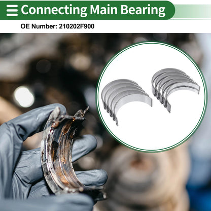 Main Bearing Set No. 210202F900 for Hyundai Santa Fe (2009–2018)