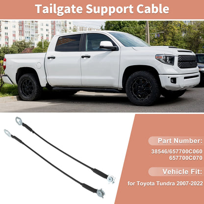 Set of 2 Tailgate Support Cables for Toyota Tundra (2007–2022) No.38546/657700C060/657700C070