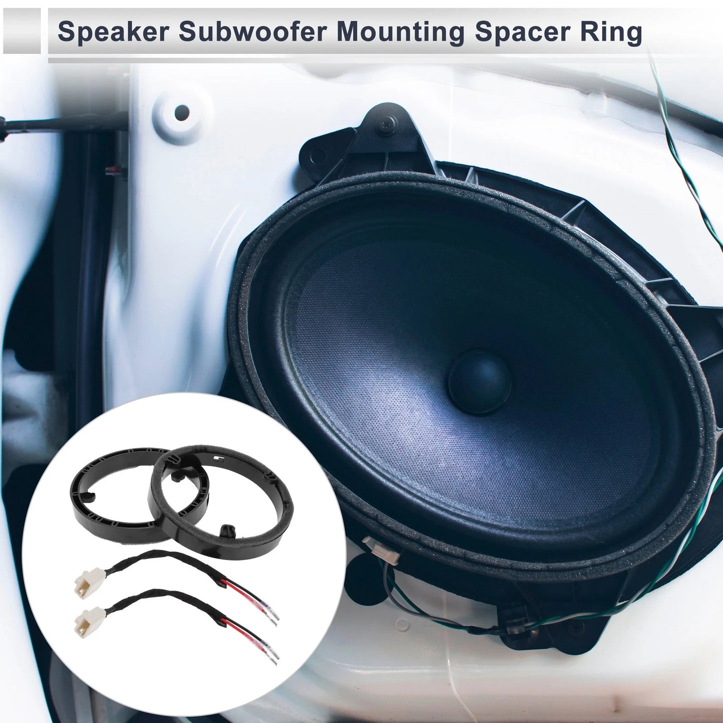 Set of 2 Speaker Spacer Rings for Mitsubishi 6.5" Tweeter