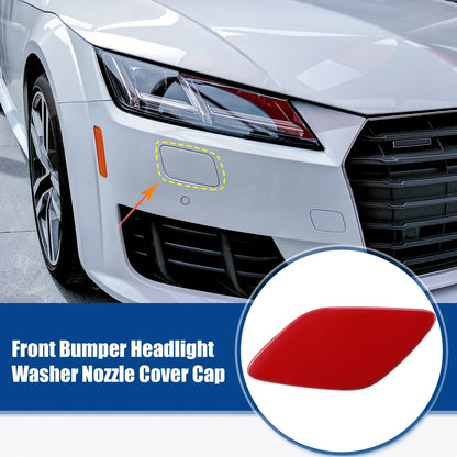 Front Left Bumper Headlight Washer Nozzle Cover Cap for BMW 328i Red