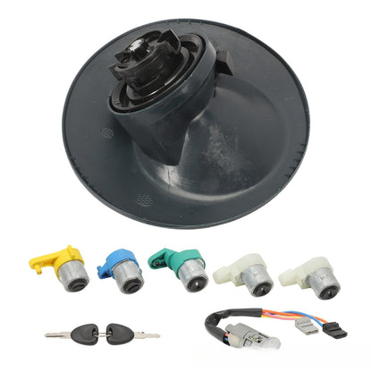 Set of 5 Lock Cylinders for Renault Car