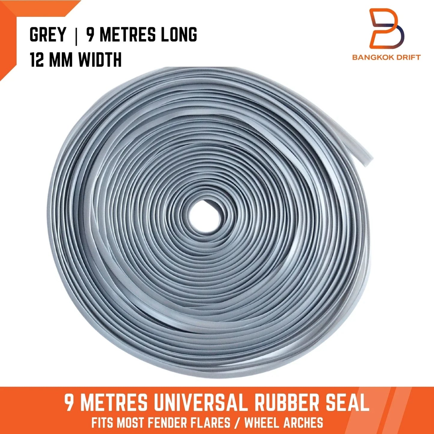 Grey Rubber Wheel Arches Fender Flares for Toyota Hilux MK4 MK5 (1997-2005)