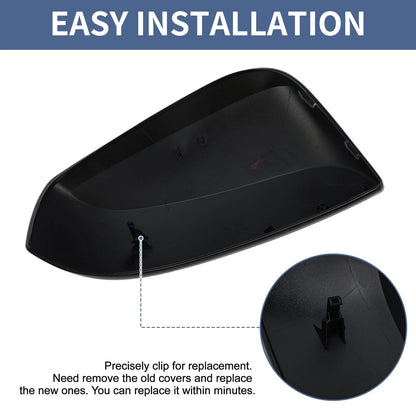 Left Side Mirror Cover Cap for Toyota RAV4 (2019–2023) Gloss Black