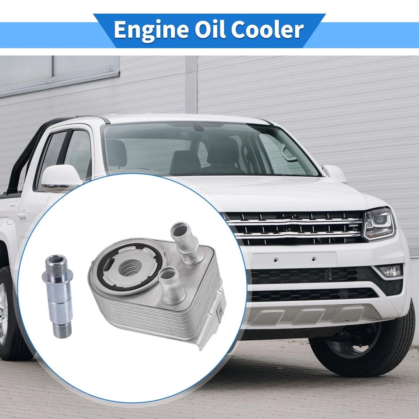 Engine Oil Cooler with Seals & Bolt for Jeep Renegade Cherokee (2015–2023) No.05048119AA