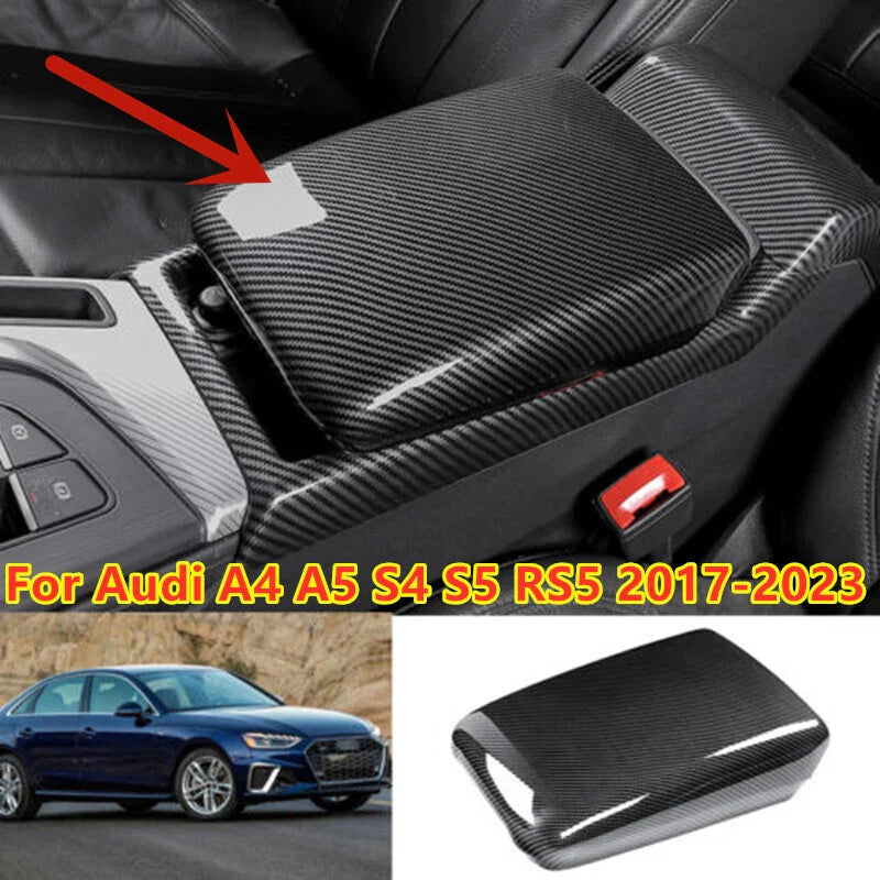 Carbon Fiber Center Console Cover for Audi A4 A5 S4 S5 RS5 (2017–2023)