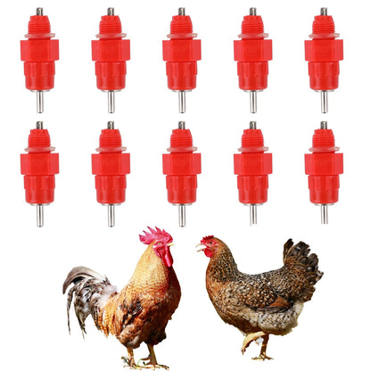 10X Chicken Feeder Water Pipette Kit for Poultry