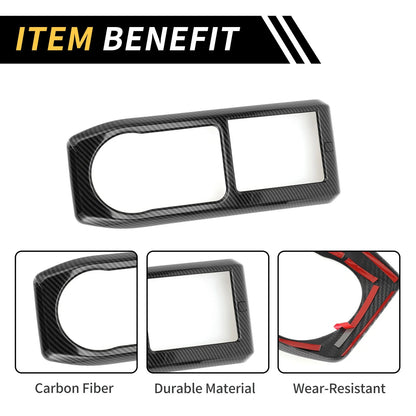 Carbon Fiber Gear Shift Frame Panel Cover Trim for Toyota Tacoma (2016–2023)