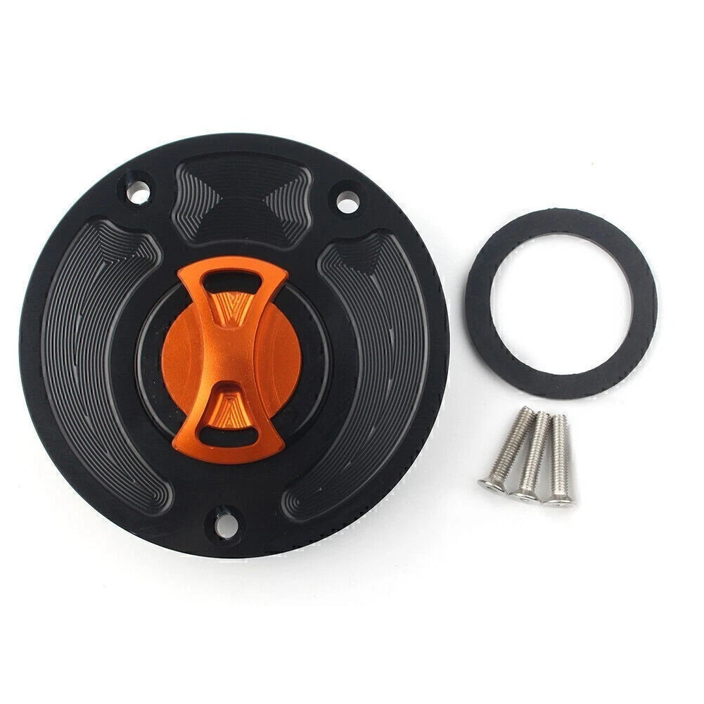 Motorbike Fuel Gas Tank Cap Cover Keyless for Kawasaki ZX10R ZX9R (2004–2023)