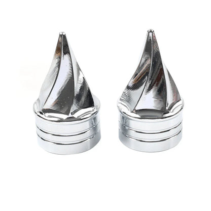 Front Axle Cap Nut Covers for Harley Touring Electra Road Glide Road King (00-07)