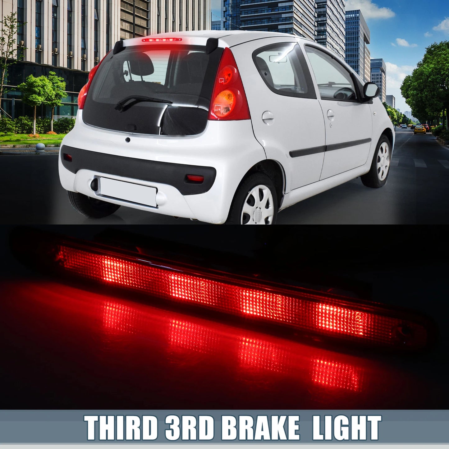 Tail High Mount Brake Stop Light No. 1606372780 for Peugeot 107 (2005–2014)
