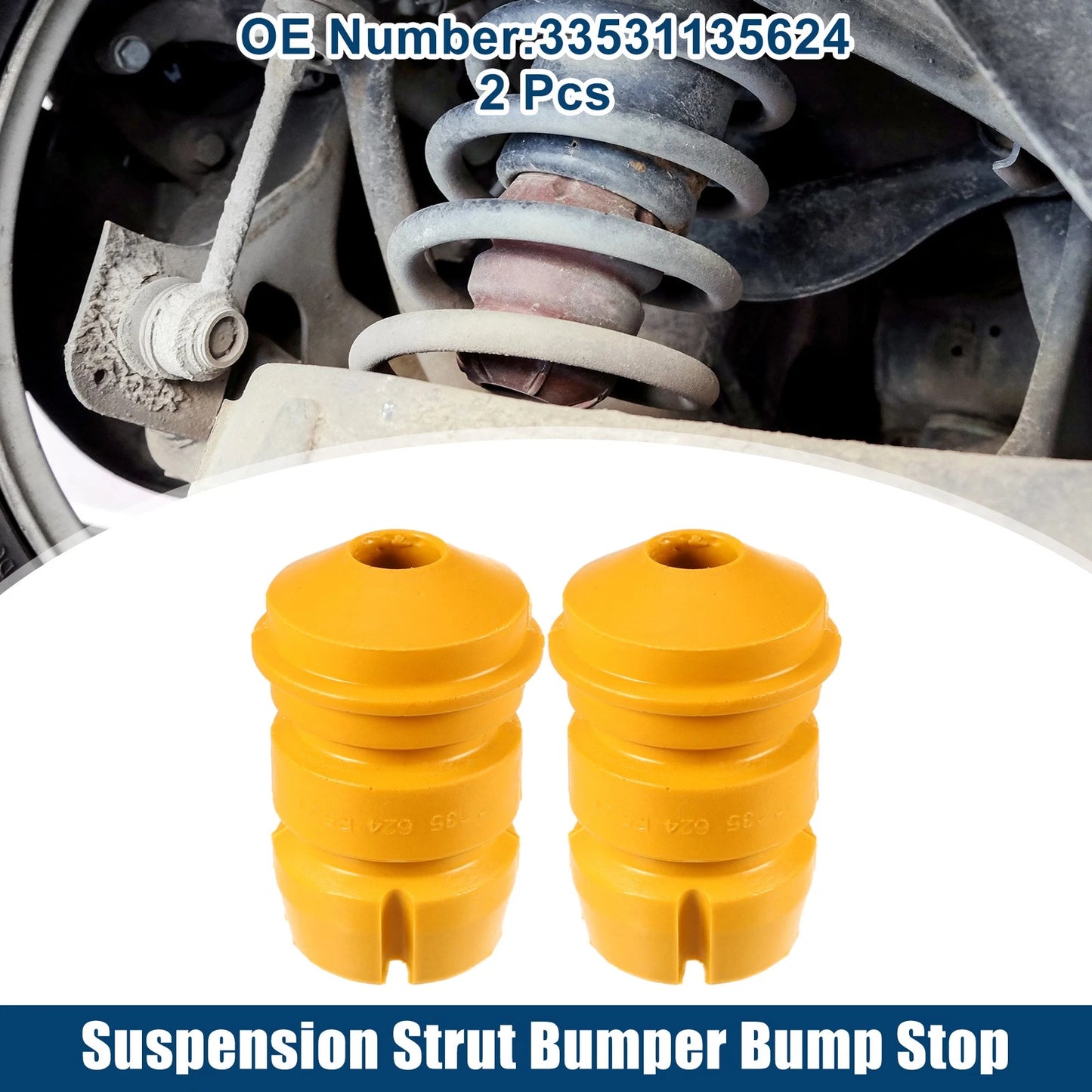 2pcs Suspension Strut Bumper No.33531135624 for BMW 525i (1989–1995)