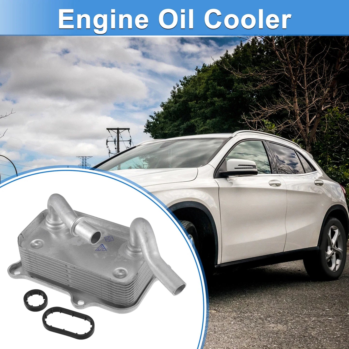 Engine Oil Cooler with Seals for Mercedes-Benz C240 (2001-2005)