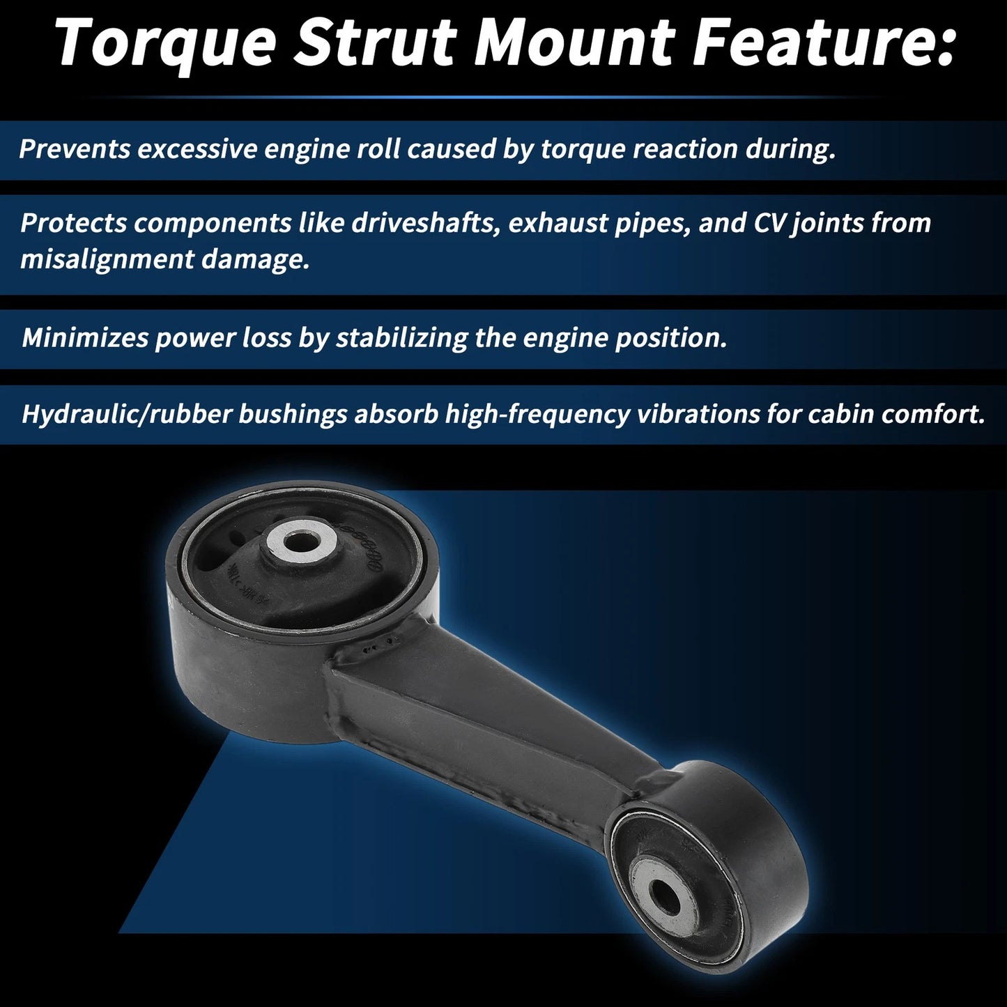 Torque Strut Mount No. 123630P020 for Toyota Avalon (2005–2007) 3.5L