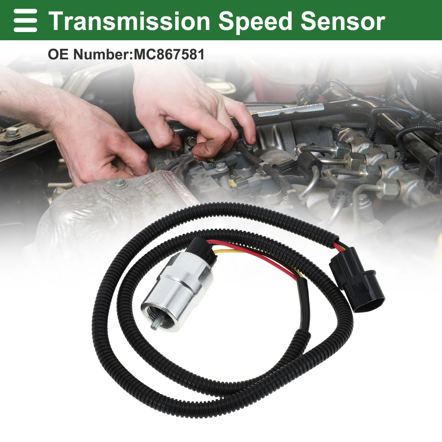 Transmission Odometer Speed Sensor VSS for Mitsubishi (No.MC867581)