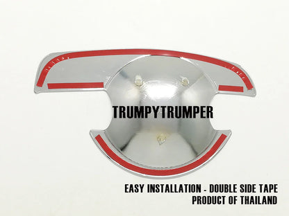 Chrome Door Handle Cover Insert Bowl Trim for Nissan Navara D40 (2005-2015)