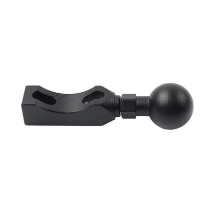 Universal Ball Head Base GPS Phone Holder Clamp for Motorcycle - Black