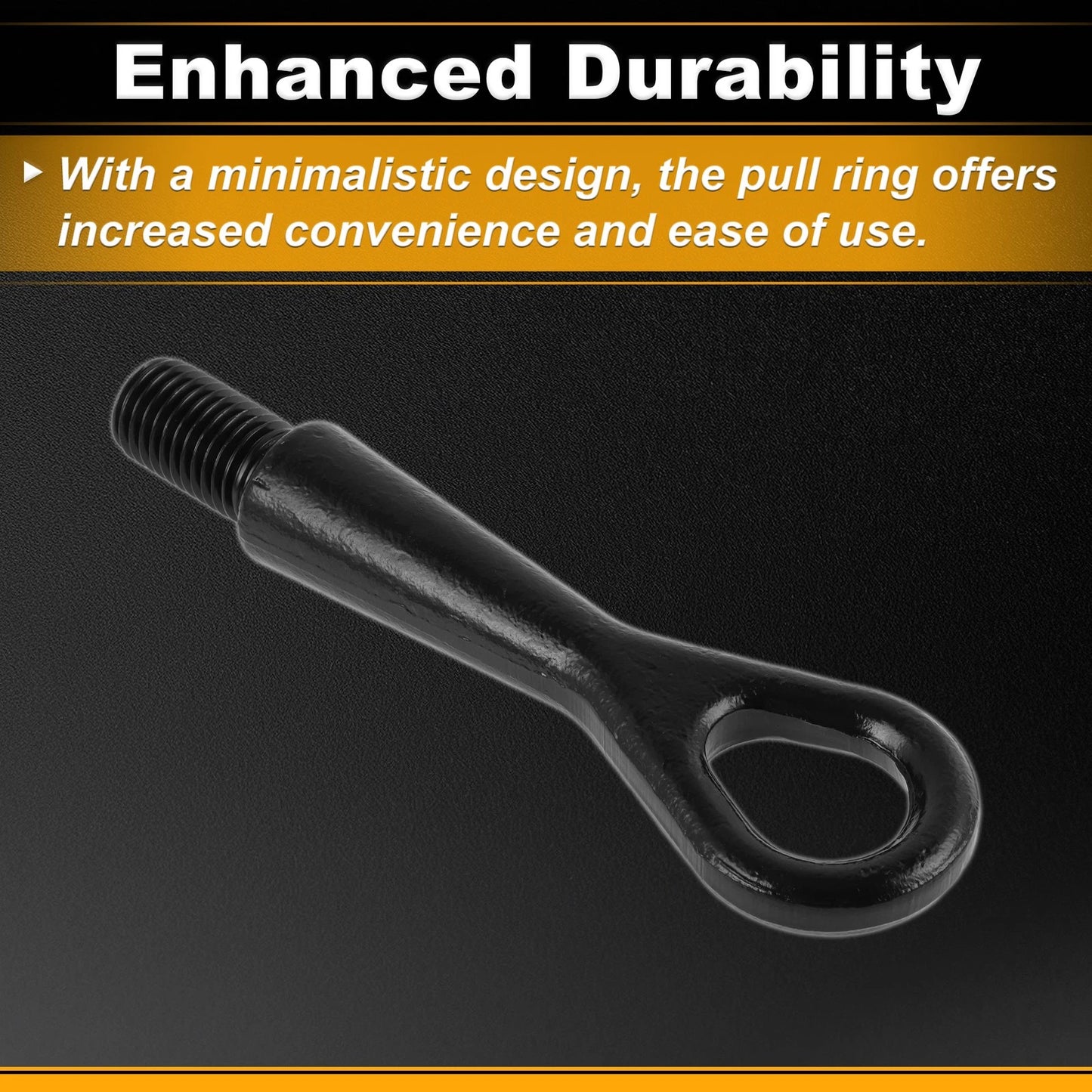 Tow Bars for Nissan Rogue (2011–2016) - Front/Rear Tow Hook, Metal, Black