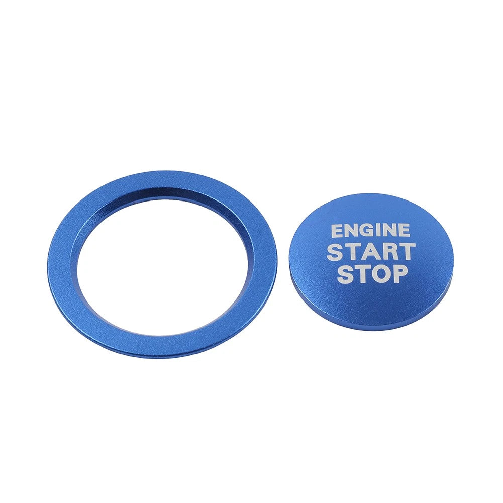 Push Button Cover Ring for Toyota Tacoma Yaris Prius RAV4 (2016–2023) Blue