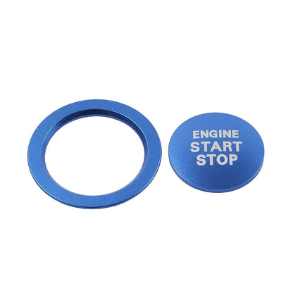 Push Button Cover Ring for Toyota Tacoma Yaris Prius RAV4 (2016–2023) Blue