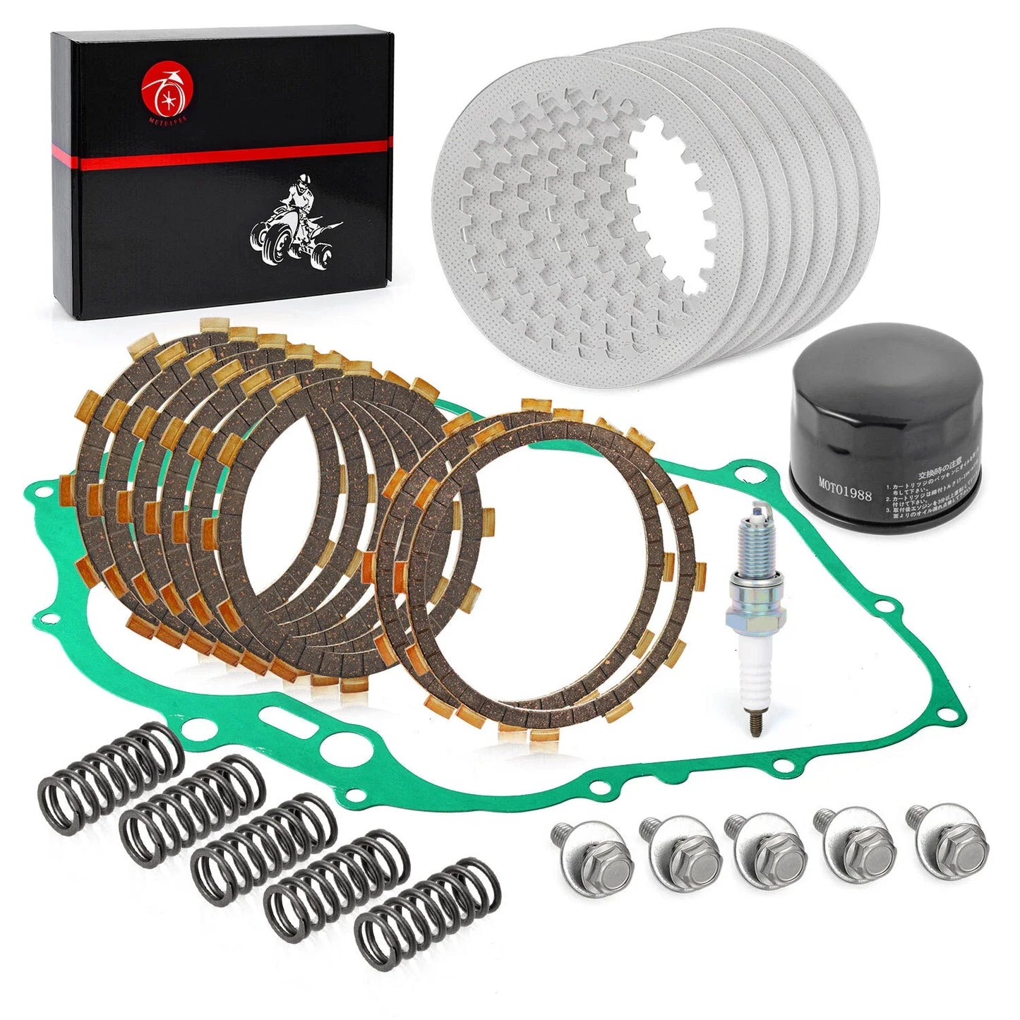 Clutch Kit Springs & Gasket Oil Filter for Yamaha Raptor 660R (2001–2005)